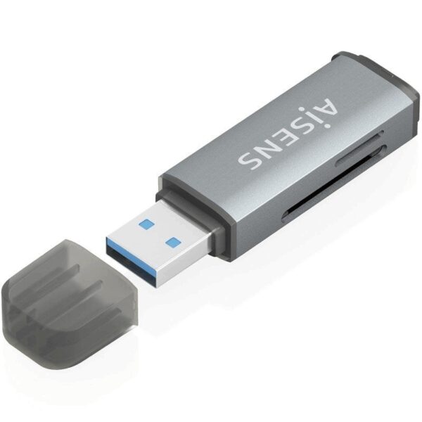 Lector de Tarjetas Externo Aisens ASCR-2A09-GR/ USB 3.1 8435739903315 ASCR-2A09-GR AIS-CR ASCR-2A09-GR