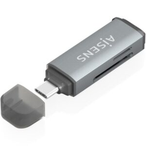 Lector de Tarjetas Externo Aisens ASCR-2A09-GR/ USB 3.1 8435739903322 ASCR-2C10-GR AIS-CR ASCR-2C10-GR