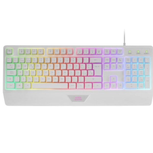 Pack Gaming Mars Gaming MCP124/ Teclado H-MECH  + Ratón Óptico + Alfombrilla/ Blanco - Imagen 2