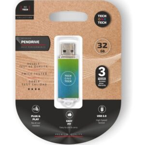 Pendrive 32GB Tech One Tech Be Ocean USB 2.0/ Verde Degradado 8436546593942 TEC4602-32 TOT-BE OCEAN GREE 32GB