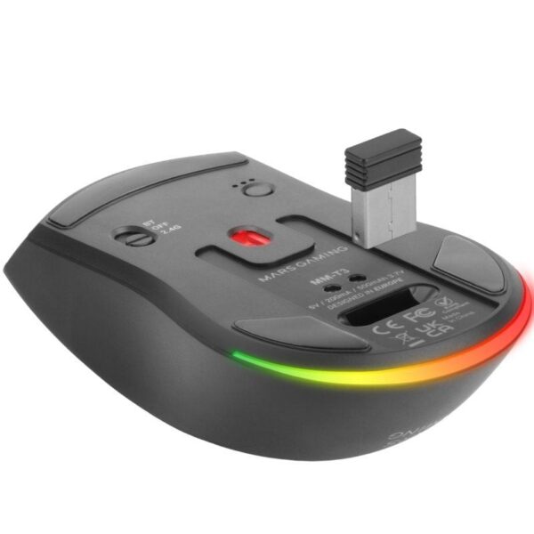 Ratón Gaming Inalámbrico Mars Gaming MM-T3/ Batería recargable/ Hasta 14400 DPI - Imagen 5