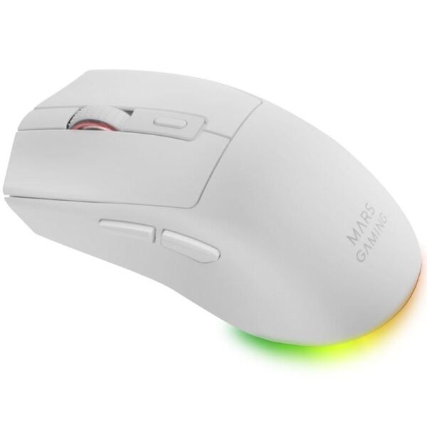 Ratón Gaming Inalámbrico Mars Gaming MM-T3/ Batería recargable/ Hasta 14400 DPI/ Blanco - Imagen 2