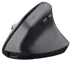 Ratón Vertical Inalámbrico por Bluetooth Trust Bayo+/ Batería Recargable/ Hasta 2400 DPI 8713439251463 25146 TRU-MOU BAYOP MULTI BK