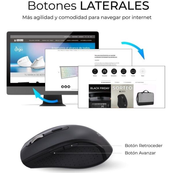Teclado y Ratón Inalámbrico Subblim Combo Dual Office Prowave/ Negro - Imagen 5