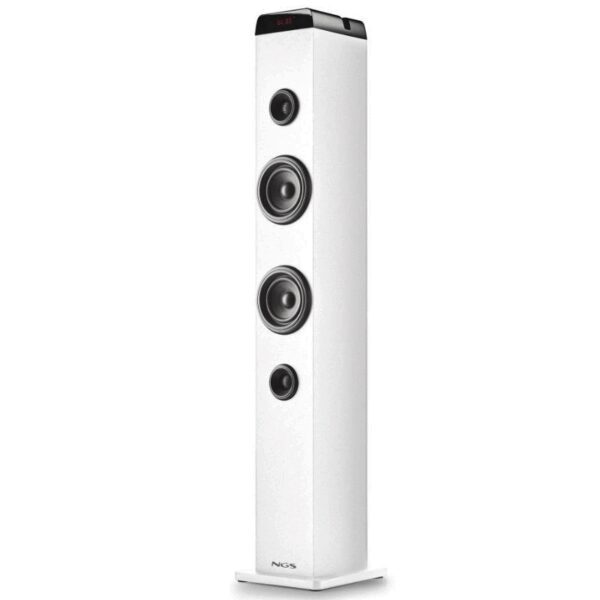 Torre de Sonido con Bluetooth NGS SKY CHARM PRO/ 50W/ 2.0/ Blanca 8435430626094 SKYCHARMPROWHITE NGS-ALT SKYCHARM PRO WH