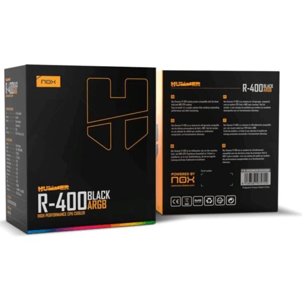 Ventilador con Disipador Nox Hummer R-400 ARGB/ 12cm - Imagen 4