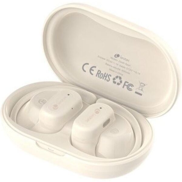 Auriculares Deportivos Bluetooth Leotec Open Air Zenith Sport con estuche de carga/ Autonomía 6.5h/ Beige - Imagen 3