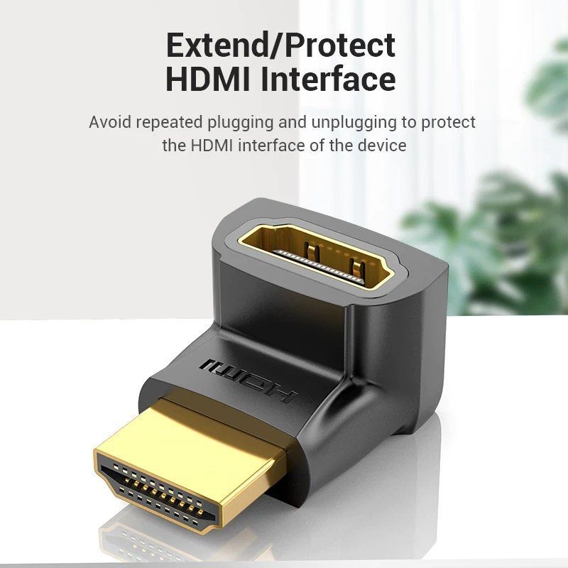 Adaptador HDMI 4K 270º Vention AINB0/ HDMI Macho - HDMI Hembra - Imagen 4
