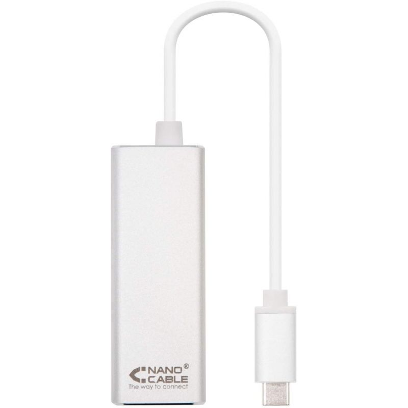 Adaptador USB Tipo-C - RJ45 Nanocable 10.03.0402/ 1000Mbps - Imagen 2