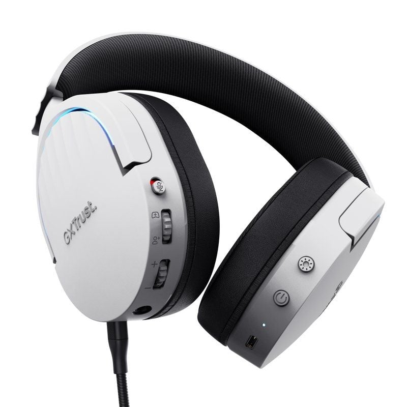 Auriculares Gaming Inalámbricos con Micrófono Trust Gaming GXT 491 Fayzo/ Bluetooth/ Jack 3.5/ Blancos - Imagen 3