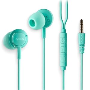 Auriculares Intrauditivos NGS Cross Drift/ con Micrófono/ Jack 3.5/ Verdes 8435430627237 CROSSDRIFTMINT NGS-AUR CROSS DRIFT GREE