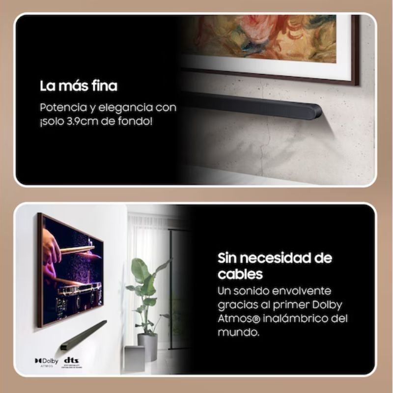 Barra de Sonido con Bluetooth Samsung Ultra Slim HW-S700D/ZF 2024/ 3.1 - Imagen 3