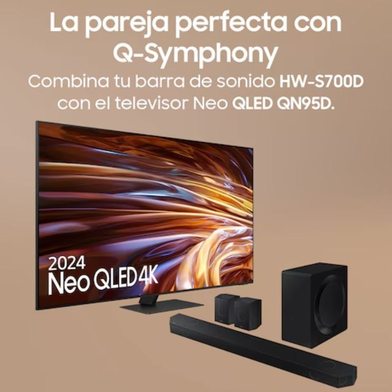 Barra de Sonido con Bluetooth Samsung Ultra Slim HW-S700D/ZF 2024/ 3.1 - Imagen 4