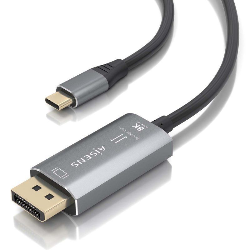 Cable Conversor Aisens A109-0880/ USB Tipo-C Macho - DisplayPort Macho/ 1.8m/ Negro - Imagen 3