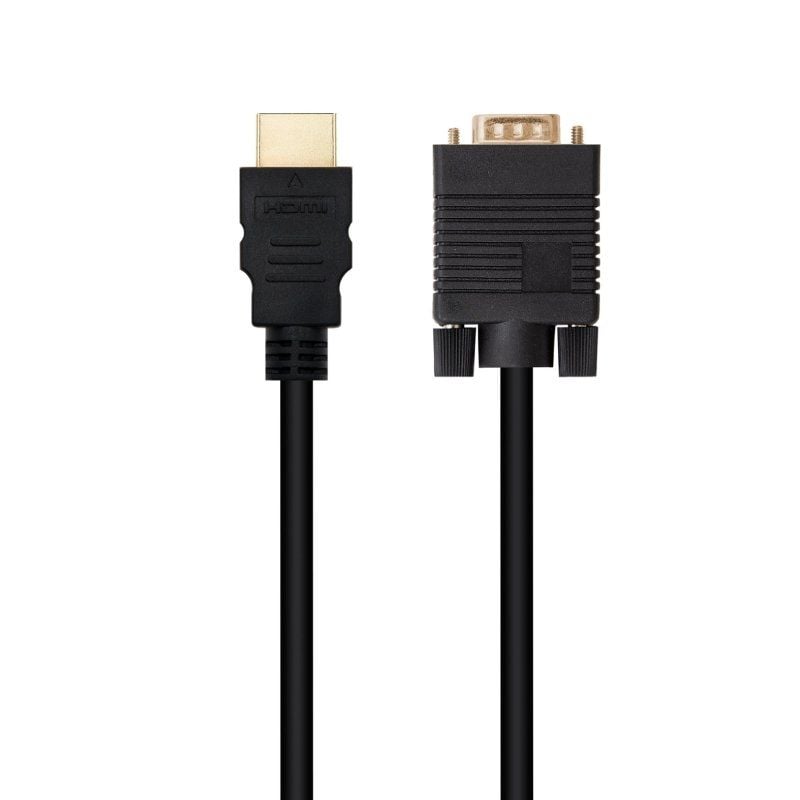 Cable Conversor Nanocable 10.15.4348/ HDMI Macho - VGA Macho/ 1.8m/ Negro - Imagen 2