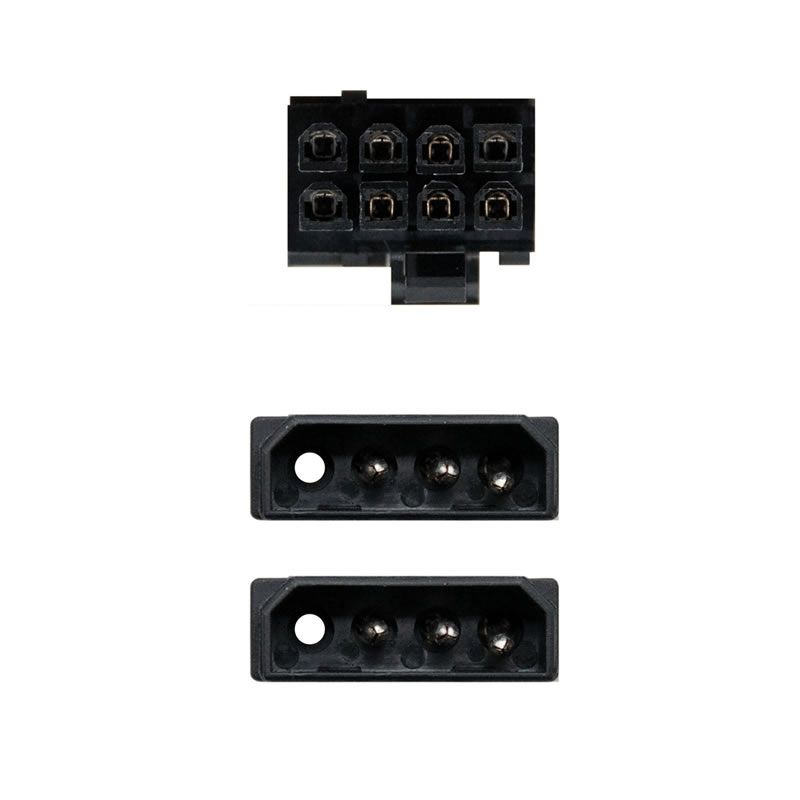 Cable de Alimentación Tarjeta Gráfica Nanocable 10.19.1201/ 2x Molex Macho - 6+2 PIN Macho/ 20cm - Imagen 2