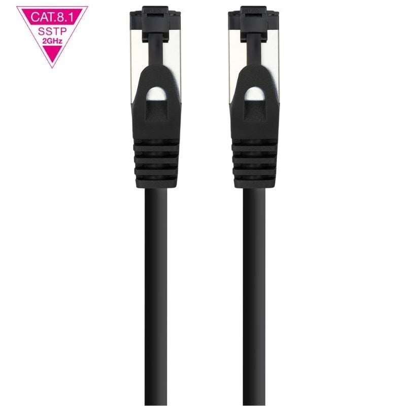 Cable de Red RJ45 SSTP Nanocable 10.20.2002-BK Cat.8.1/ 2m/ Negro - Imagen 2