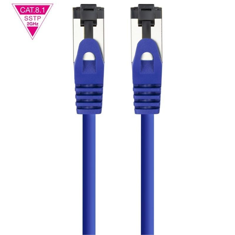 Cable de Red RJ45 SSTP Nanocable 10.20.2002-BL Cat.8.1/ 2m/ Azul - Imagen 2