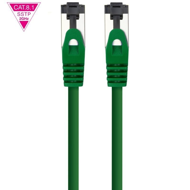 Cable de Red RJ45 SSTP Nanocable 10.20.2002-GR Cat.8.1/ 2m/ Verde - Imagen 2