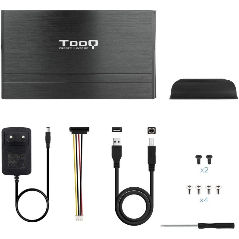 Caja Externa para Disco Duro de 3.5" TooQ TQE-3520B/ USB 2.0 - Imagen 5