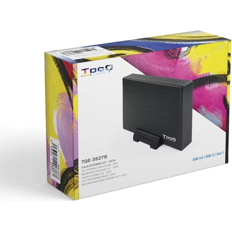 Caja Externa para Disco Duro de 3.5" TooQ TQE-3527B/ USB 3.1 - Imagen 5