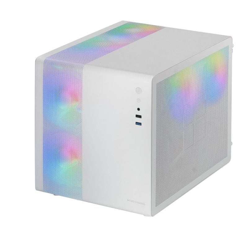 Caja Gaming Minitorre Mars Gaming MC-400/ Blanca - Imagen 5