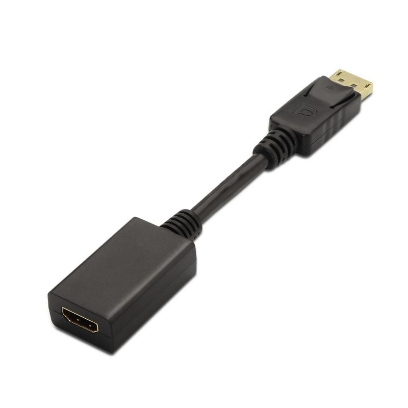 Conversor Aisens A125-0134/ DisplayPort Macho - HDMI Hembra/ 15cm/ Negro - Imagen 2