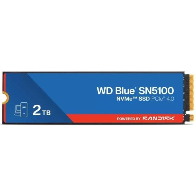 Disco SSD Sandisk WD Blue SN5100 2TB/ M.2 2280 PCIe NVMe/ Full Capacity 718037906263 WDS200T5B0E SND-SSD WD BL SN5100 2TB