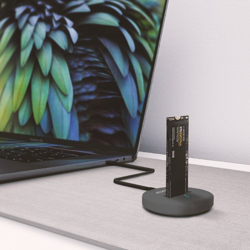 Dock USB Tipo-C para SSD M2 SATA/NVMe Aisens ASUC-M2D014-GR/ Gris - Imagen 5
