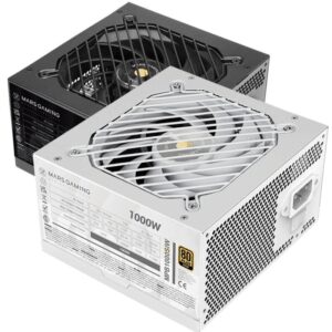 Fuente de Alimentación Mars Gaming MPB1000SI/ 1000W/ Ventilador 14cm/ 80 Plus Gold/ Blanca 8435693110651 MPB1000SIW TAC-FUENTE MPB1000SI WH