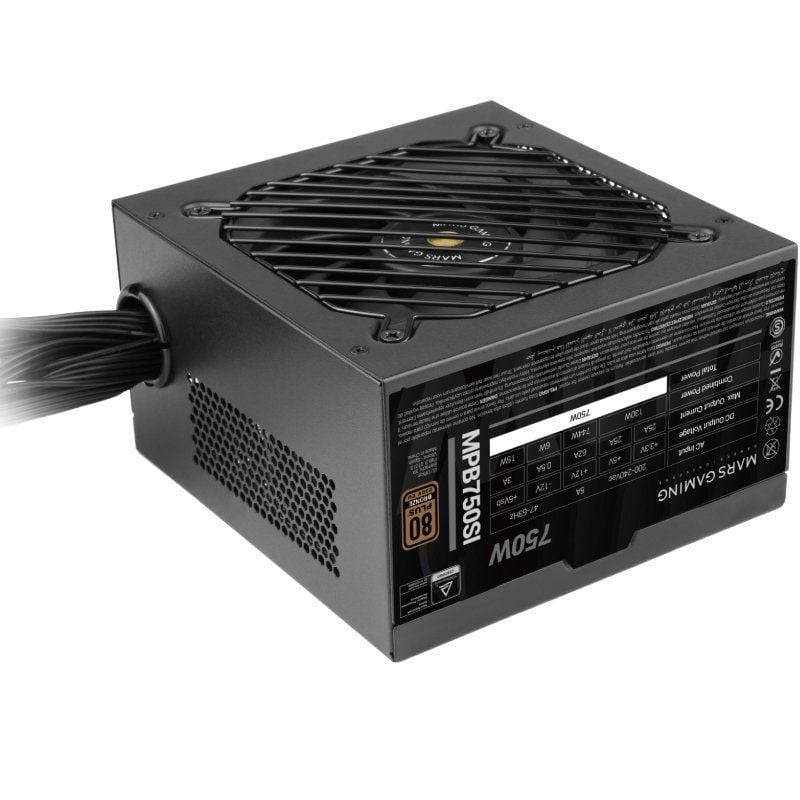 Fuente de Alimentación Mars Gaming MPB750SI/ 750W/ Ventilador 12cm/ 80 Plus Bronze - Imagen 3