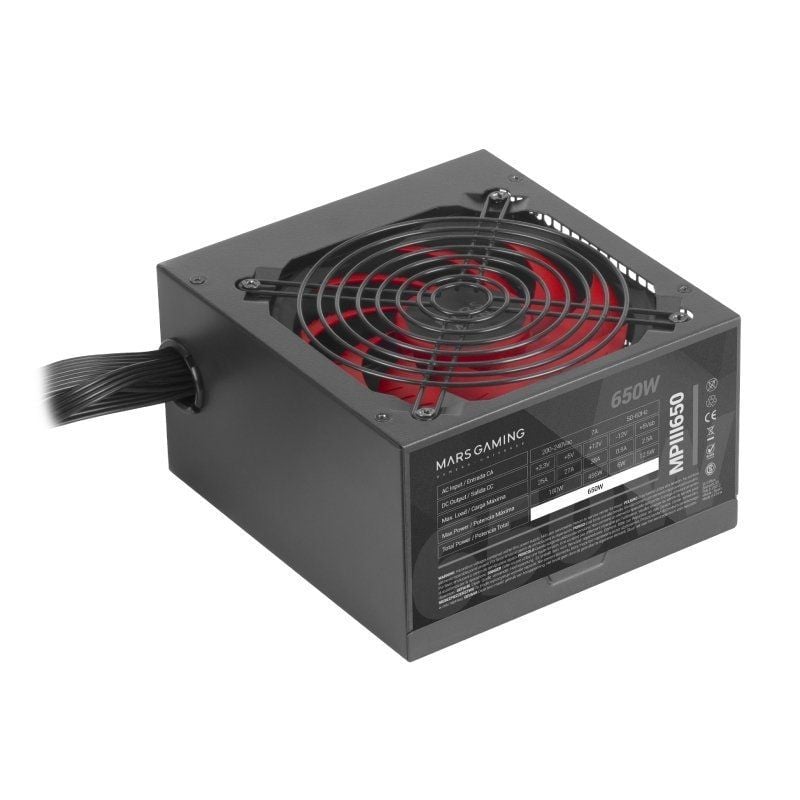 Fuente de Alimentación Mars Gaming MPIII650/ 650W/ Ventilador 12cm - Imagen 2