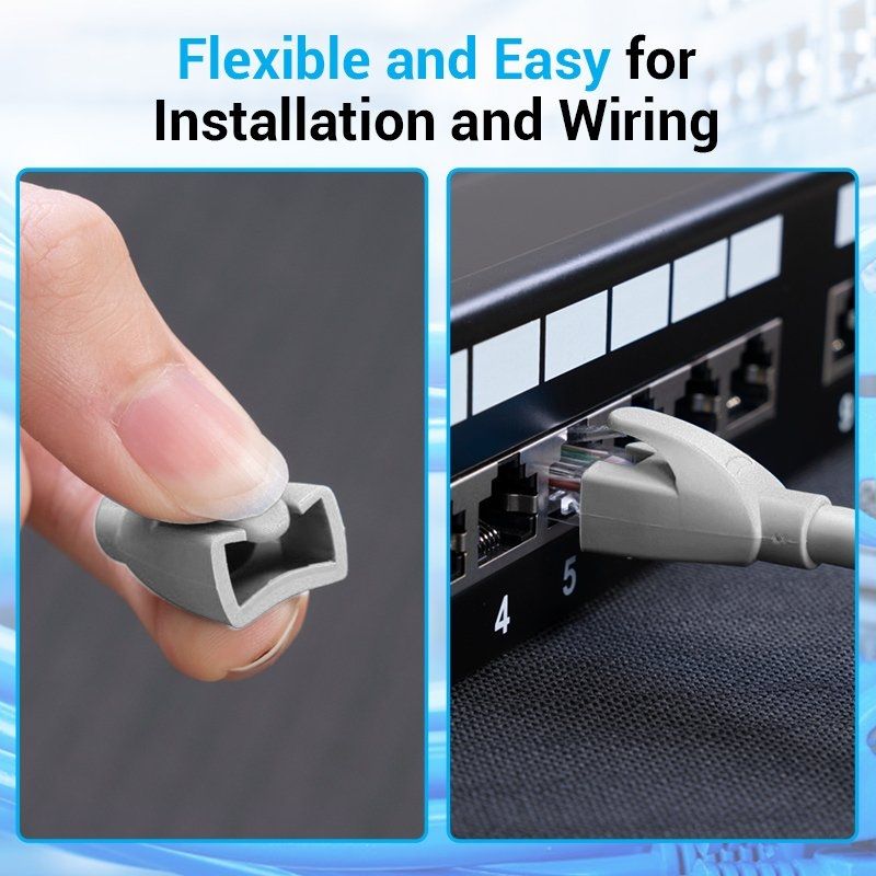 Funda Protectora RJ45 Vention IODH0-50/ 50 uds/ Gris - Imagen 5