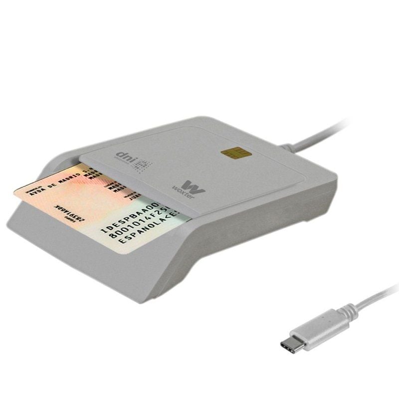 Lector de DNI y Tarjetas Woxter PE26-198/ USB Tipo-C/ Blanco 8435089048650 PE26-198 WOX-DNI PE26-198
