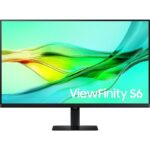 Monitor Profesional Samsung ViewFinity S6 S60UD S32D600UAU 32"/ QHD/ Regulable en Altura/ Negro 8806095524689 LS32D600UAUXEN SAM-M S32D600UAU