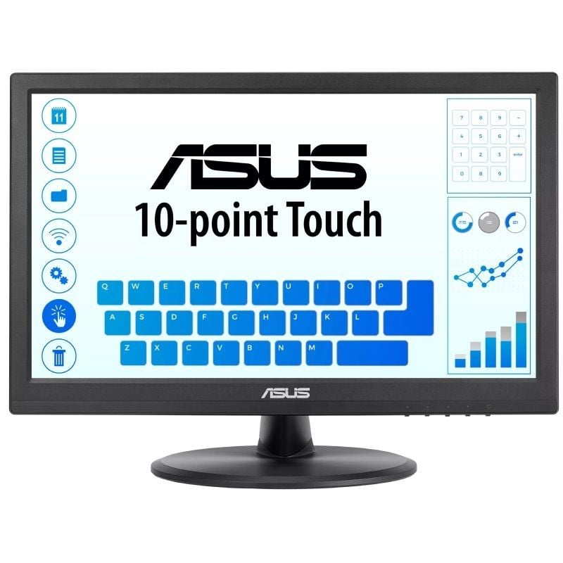 Monitor Profesional Táctil Asus VT169HE 15.6"/ Full HD/ Negro 4711387406090 90LM09V1-B01170 ASU-M VT169HE