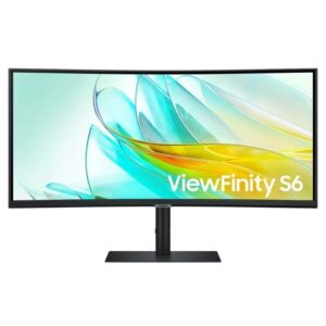 Monitor Profesional Ultraparonámico Curvo Samsung ViewFinity S6 S34C652UAU 34"/ UWQHD/ Multimedia/ Regulable en Altura/ Negro 8806094974751 LS34C652UAUXEN SAM-M S34C652UAU
