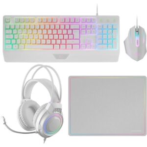 Pack Gaming Mars Gaming MCP124PROWES/ Teclado + Ratón Óptico + Auriculares + Alfombrilla/ Blanco 8435693108443 MCP124PROWES TAC-PACK MCP124PROWES WH