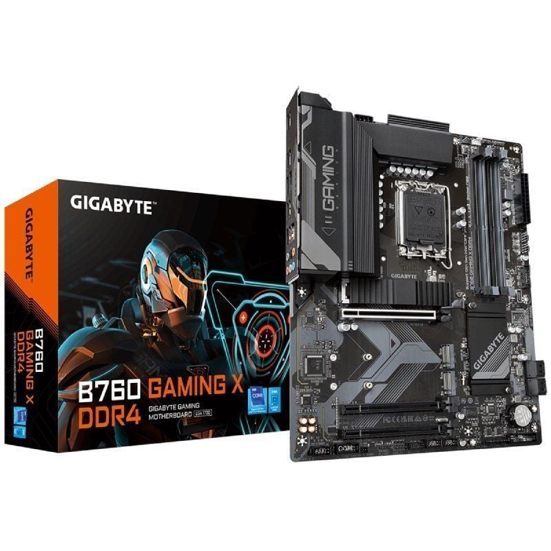 Placa Base Gigabyte B760 GAMING X DDR4 Socket 1700/ DDR5/ PCIe 4.0 4719331850906 9MB76GX4-00-10 GIG-PB B760 GAMING X DDR4