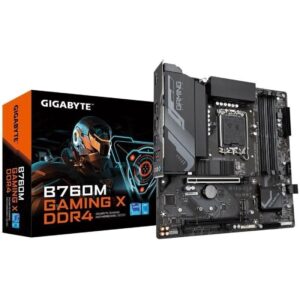 Placa Base Gigabyte B760M GAMING X DDR4 Socket 1700/ DDR4/ PCIe 4.0/ Micro ATX 4719331851255 9MB76MGX4-00-10 GIG-PB B760M GAMING X DDR4