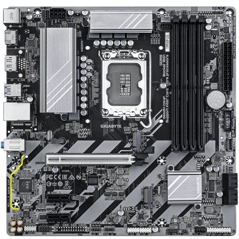 Placa Base Gigabyte B860M DS3H Socket 1851/ DDR5/ PCIe 5.0/ Micro ATX - Imagen 2