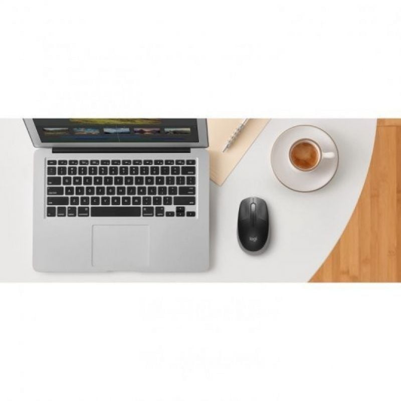 Ratón Inalámbrico Logitech M190/ Hasta 1000 DPI/ Gris Medio - Imagen 4