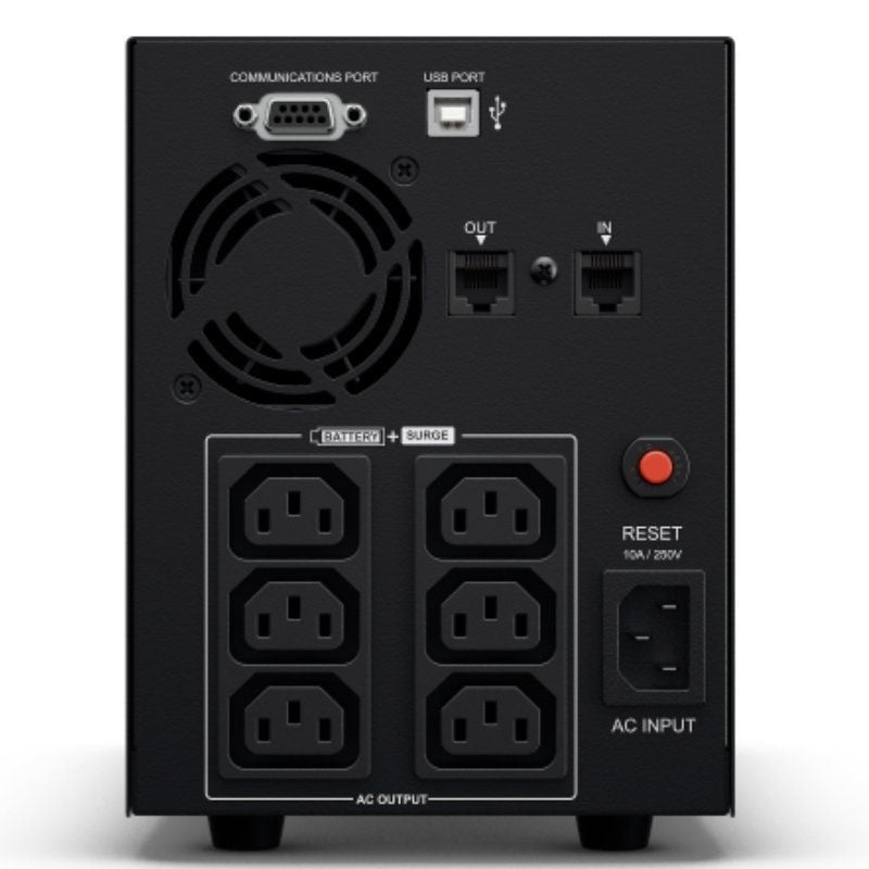SAI Línea Interactiva Cyberpower VALUE2200EILCD/ 2200VA-1320W/ 6 Salidas/ Formato Torre - Imagen 3