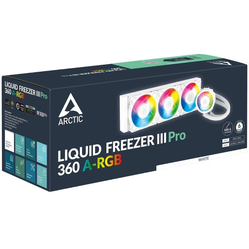 Sistema de Refrigeración Líquida Arctic Liquid Freezer III Pro 360 A-RGB/ Blanco - Imagen 5