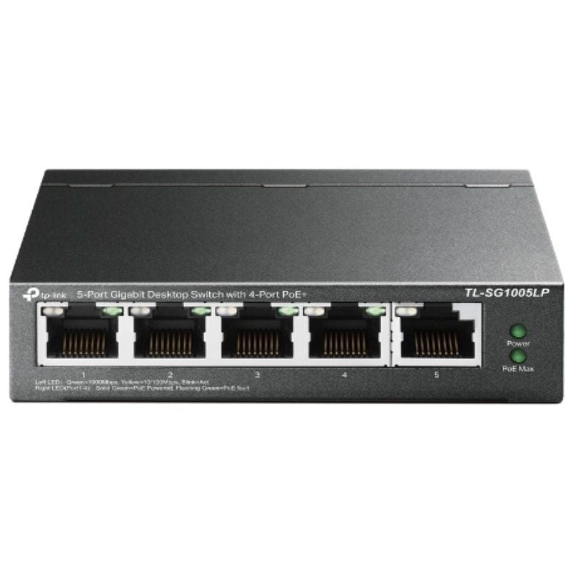 Switch TP-Link TL-SG1005LP 5 Puertos/ RJ-45 10/100/1000/ PoE 6935364052720 TL-SG1005LP TPL-SWITCH TL-SG1005LP