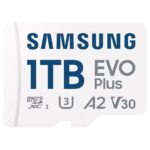 Tarjeta de Memoria Samsung EVO Plus 2024 1TB microSD XC con Adaptador/ Clase 10/ 160MBs 8806095385112 MB-MC1T0SA/EU SAM-MICROSD EVO P 2024 1TB