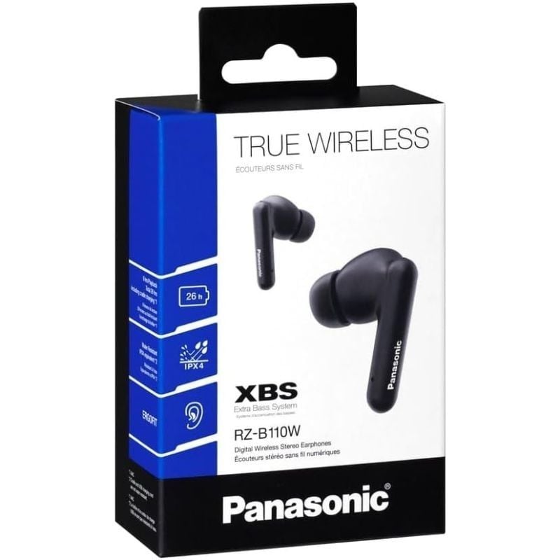 Auriculares Bluetooth Panasonic RZ-B110W con estuche de carga/ Autonomía 6h/ Negros - Imagen 4