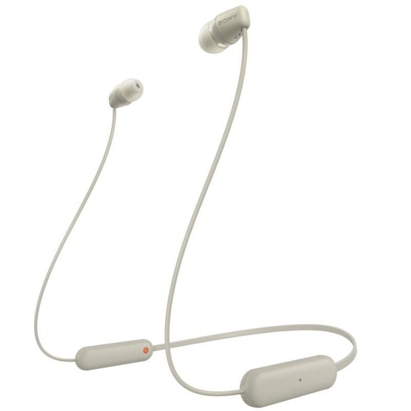 Auriculares Inalámbricos Intrauditivos Sony WI-C100/ con Micrófono/ Bluetooth/ Beige 4548736133990 WIC100C.CE7 SONY-AUR WI-C100 BG