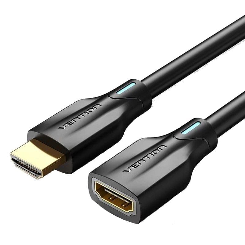 Cable Alargador HDMI 8K Vention AHBBF/ HDMI Macho - HDMI Hembra/ 1m/ Negro 6922794746169 AHBBF VEN-CAB HDMI AHBBF