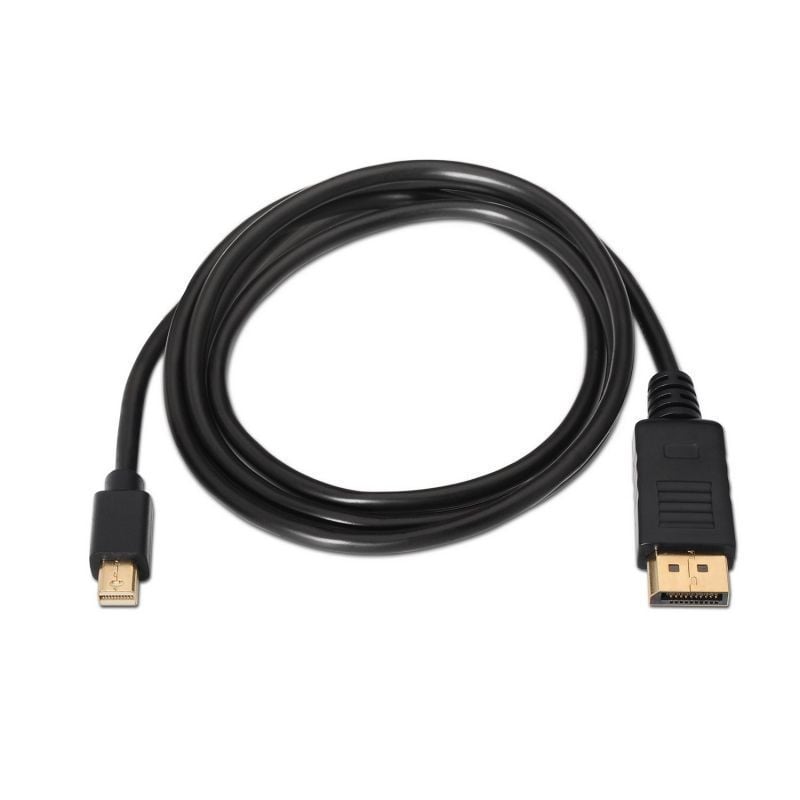 Cable Mini DisplayPort 1.2 4K Aisens A124-0131/ DisplayPort Macho - Mini DisplayPort Macho/ Hasta 5W/ 2300Mbps/ 2m/ Negro - Imagen 2